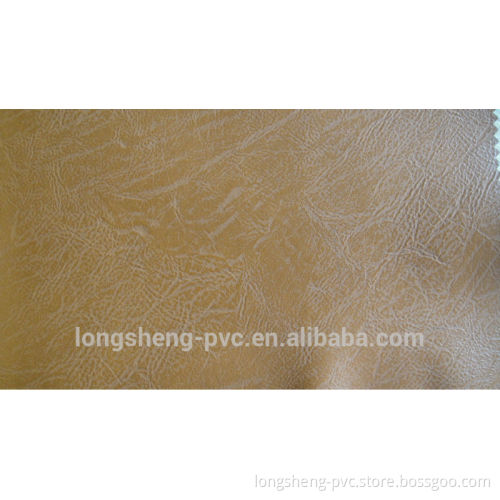PVC vacuum embossed Leather